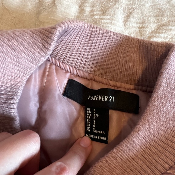 Metallic Pink Bomber Jacket - Picture 8 of 12